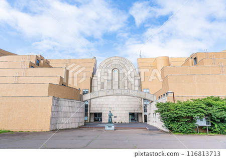 Kushiro City Museum on a sunny day in Kushiro, Hokkaido 116813713
