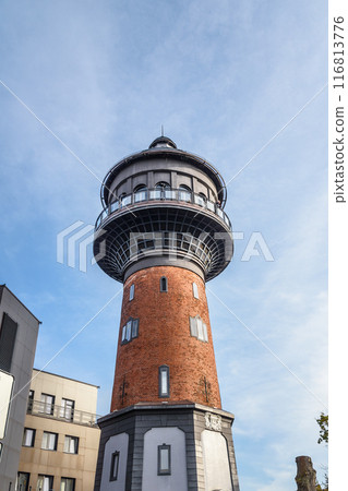 View of Water Tower with observation deck and Murarium Museum. Zelenogradsk. Kaliningrad region. Russia 116813776