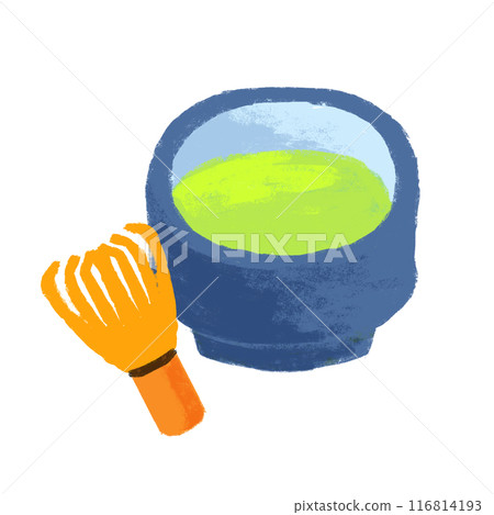 Crayon touch illustrations Tea ceremony 116814193