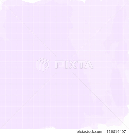 淡紫色水彩背景方格紙 淡紫色水彩背景方格紙 116814407