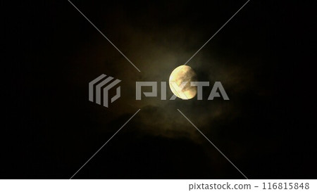 Moon seen from the interval of clouds Moon seen from the interval of clouds 116815848