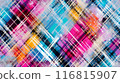 Colorful checked texture 116815907
