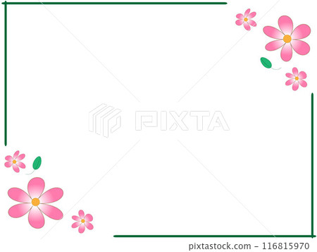 Simple cherry blossom frame Simple cherry blossom frame 116815970