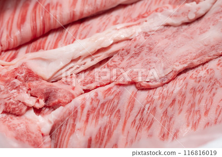 Image of domestically produced frozen Wagyu beef 116816019