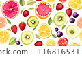 Seamless fruit pattern 116816531
