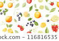 Seamless fruit pattern 116816535