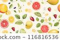 Seamless fruit pattern 116816536