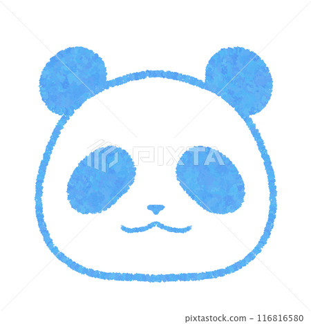 Panda Face (Blue) 116816580