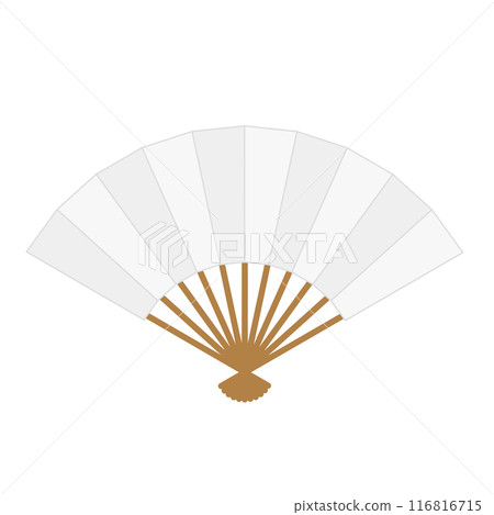 白色折扇 白色折扇 116816715
