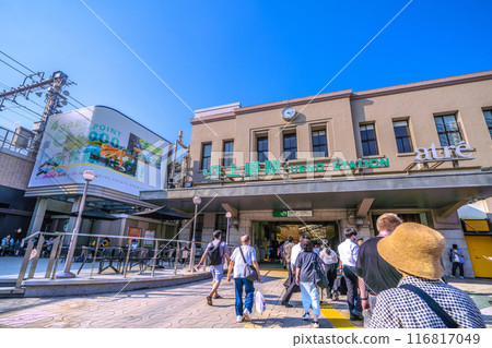 Tokyo cityscape in Japan. View of the renovated Ueno Station Hirokoji Exit. Street visions and other features unveiled on July 5th. 116817049