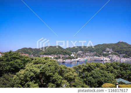 May 14 2024 Mitsubishi Shipyard, a Industrial Heritage Landmark, japan 116817617