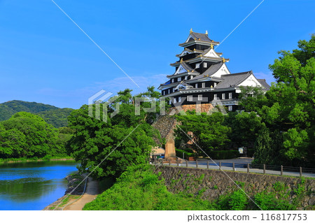 [Okayama Prefecture] Okayama Castle and Asahikawa in fine weather (after major renovation in Reiwa) 116817753