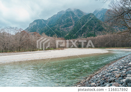 Scene of Kamikochi National Park, Hotaka mountain and Azusa river, Nagano Prefecture, Japan. Landmark for tourists attraction. Japan Travel, Destination and Vacation concept Scene of Kamikochi National Park, Hotaka mountain and Azusa river, Nagano Prefecture, Japan. Landmark for tourists attraction. Japan Travel, Destination and Vacation concept 116817892