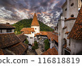 Bran Castle at sunset. The famous Dracula's castle in Transylvania, Romania 116818819