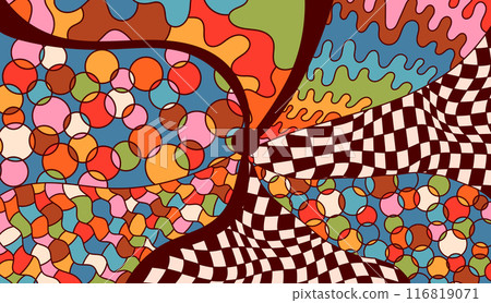Abstract hippie decor. Abstract hippie decor. 116819071