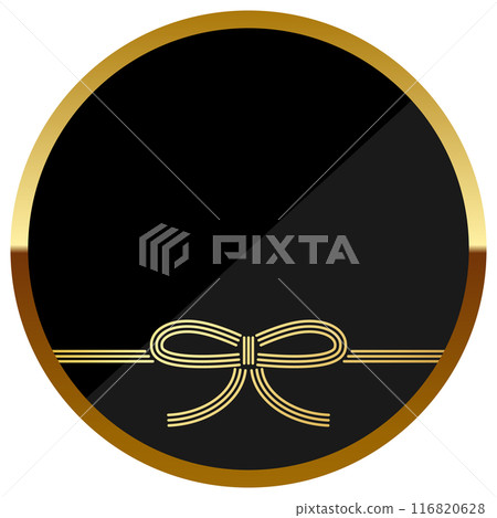 豪華 Mizuhiki 框架黑色和金色 豪華 Mizuhiki 框架黑色和金色 116820628