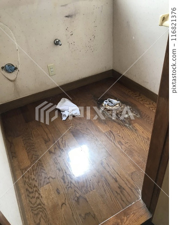 馬桶座圈被拆除的馬桶 馬桶座圈被拆除的馬桶 116821376