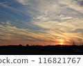 Beautiful sunset landscape 116821767