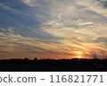 Beautiful sunset landscape 116821771
