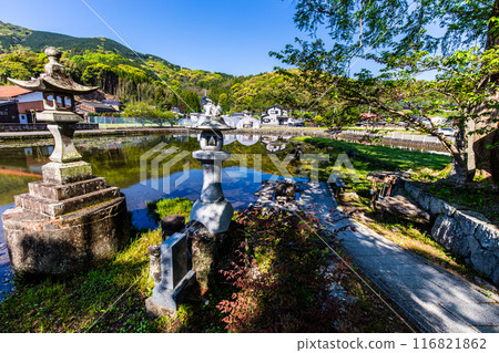紐池之池的新綠【佐賀縣木島郡白石町】 116821862