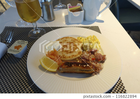 Breakfast on the luxury cruise ship Spectrum of the Seas 116822894