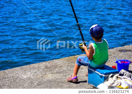 Children fishing 116823274