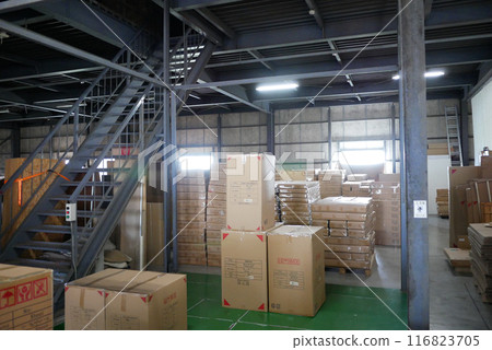 A view of the logistics warehouse 116823705