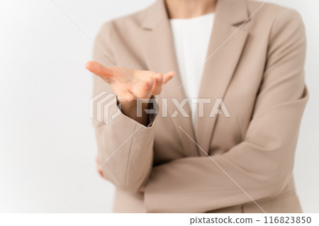 Young woman in a business suit Business image 116823850