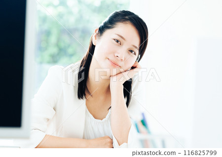 Woman dreaming about her future career Woman dreaming about her future career 116825799