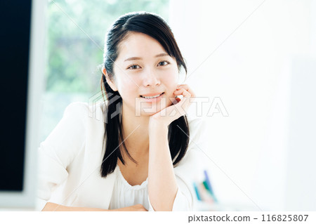 Woman dreaming about her future career Woman dreaming about her future career 116825807