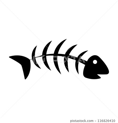 fish skeleton bone icon symbol fish skeleton bone icon symbol 116826410