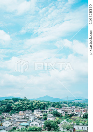 從茨城縣笠間市笠間工藝山眺望的景色 116826550