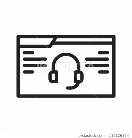Website Support icon vector image. 116826854