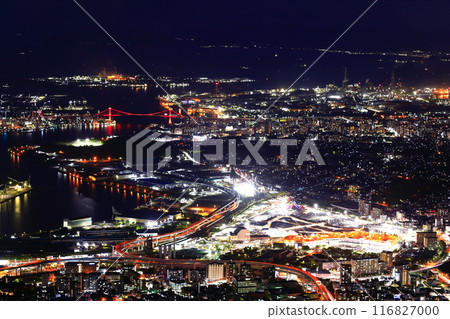 [福岡縣] 北九州市夜景（猿倉山展望台） 116827000