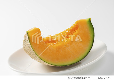 新鮮紅肉瓜和切瓜 116827830