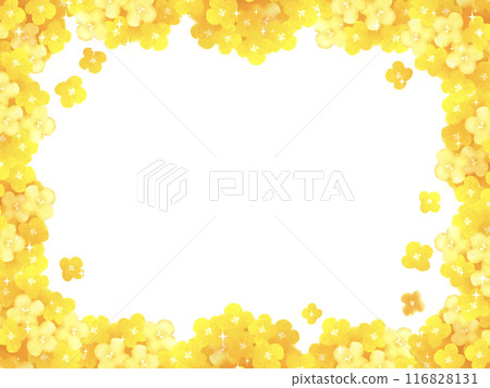 A screen-filling osmanthus flower frame background illustration 116828131