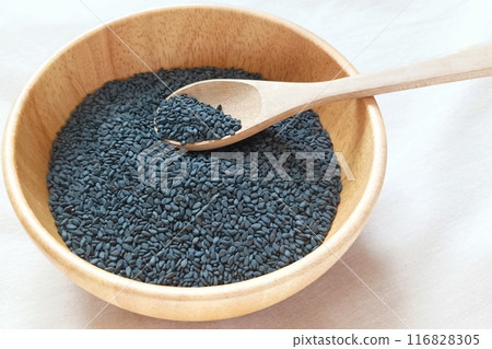 Organic black sesame for health 116828305
