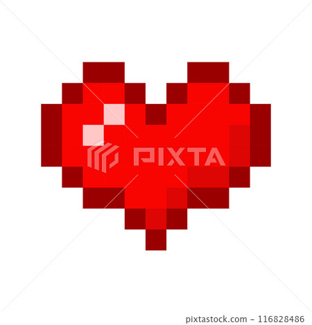 Red Heart pixel art, 8 bit pixel heart, Pixel heart. Pixel heart icon for 8 bit game Red Heart pixel art, 8 bit pixel heart, Pixel heart. Pixel heart icon for 8 bit game 116828486