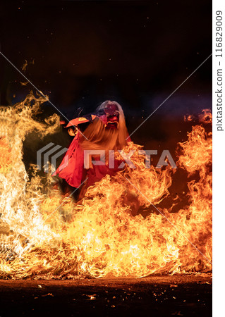 Traditional Culture Tengu Fire Walking Traditional Culture Tengu Fire Walking 116829009