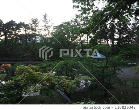 Hirosaki Castle and Mount Iwaki Hirosaki Castle and Mount Iwaki 116829342