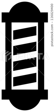 Barber and hairdresser icons black Barber and hairdresser icons black 116829400