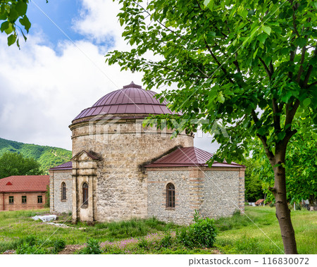 Three Saints Church Near Khans Palace in Shaki Azerbaijan on a Cloudy Day Three Saints Church Near Khans Palace in Shaki Azerbaijan on a Cloudy Day 116830072