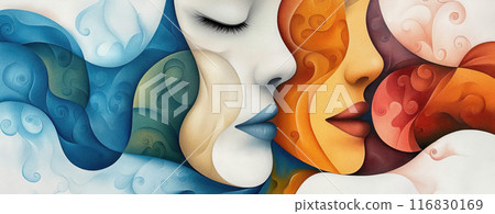 Modern Abstract Art - Unique Design Image 116830169