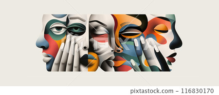 Modern Abstract Art - Unique Design Image 116830170