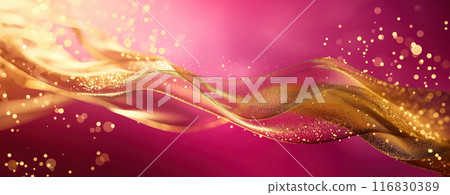 Beautiful Luxury Abstract Background in Pink and Gold Colors 116830389