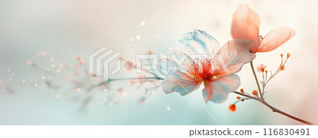 Abstract Background with Bright Watercolor Flowers Abstract Background with Bright Watercolor Flowers 116830491
