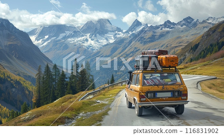 Family SUV on a Camping Trip Family SUV on a Camping Trip 116831902