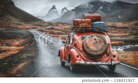 Family SUV on a Camping Trip 116831927