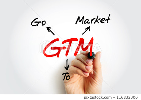 GTM - Go To Market acronym, business concept background 116832300
