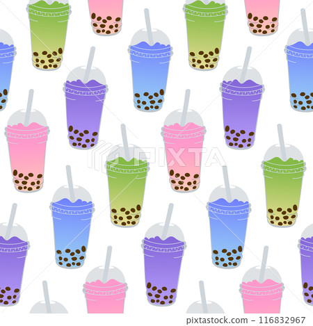 Seamless pattern with Asian popular bubble tea Seamless pattern with Asian popular bubble tea 116832967